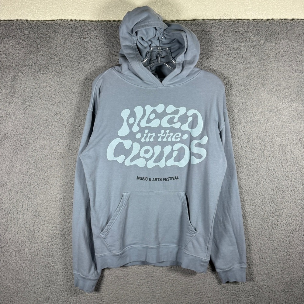 88rising Head in the Clouds 2022 Festival Hoodie Men Small Blue Gray Pasadena CA